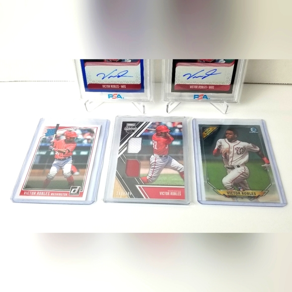 2018 Victor Robles RC 5 Card Lot with 1/1 Auto PSA 9 & PSA 10 Cards # SS-VR - Picture 3 of 10